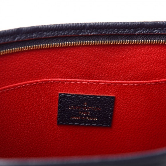 Authentic Louis Vuitton pochette 26 navy rouge Empreinte leather clutch - Picture 4 of 11